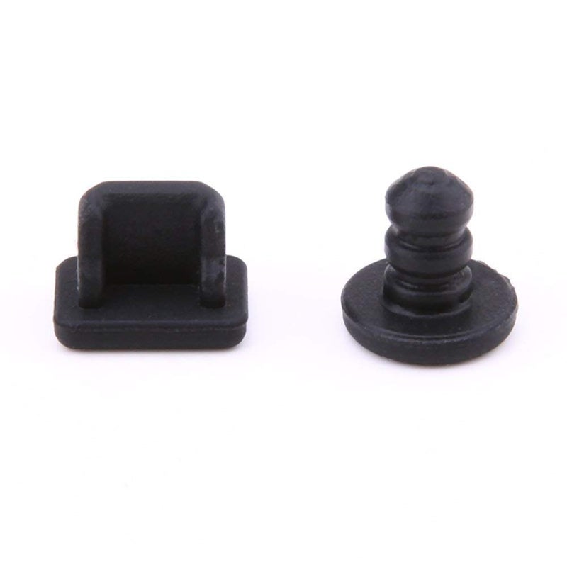 Ambertown Silicone Dust Plug Cover Earphone Charger Jack Stopper for 3DS / 3DS XL LL/New 3DS / New 3DS XL LL (Black) - Image 5